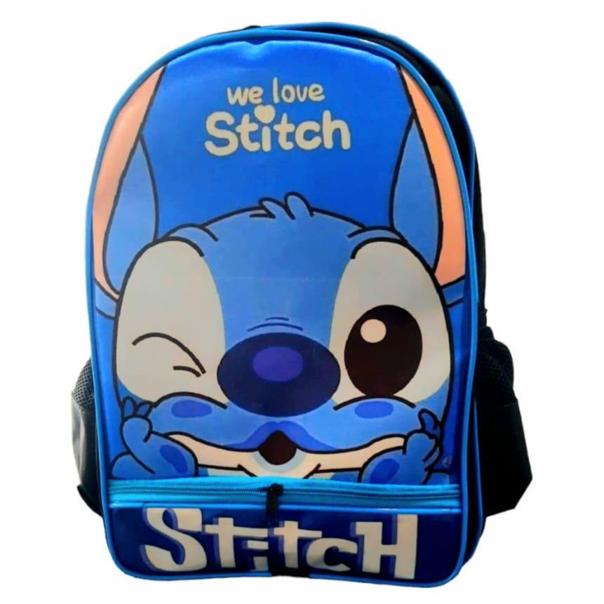 mochila infantil de personagen menino stitch TOP em Oferta na Shopee