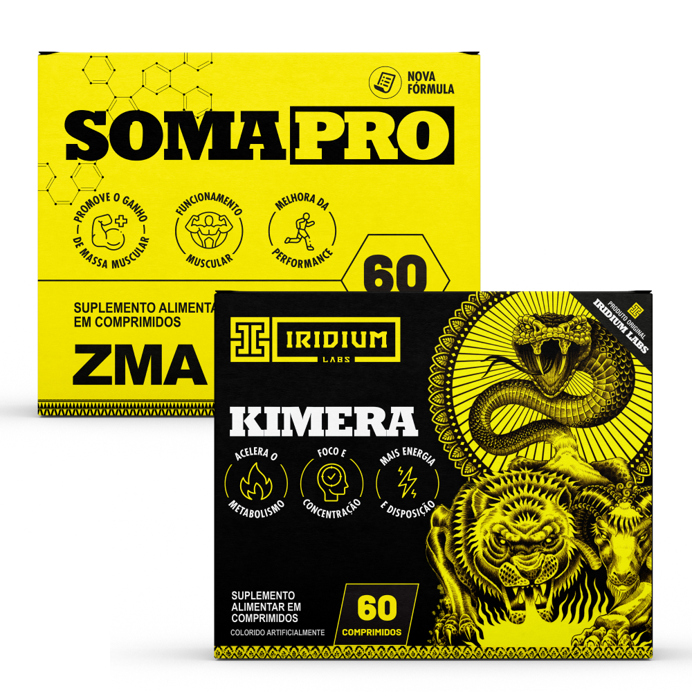 Termogênico Kimera Thermo 60 comprimidos e Soma Pro 60 comprimidos Iridium Labs - Health