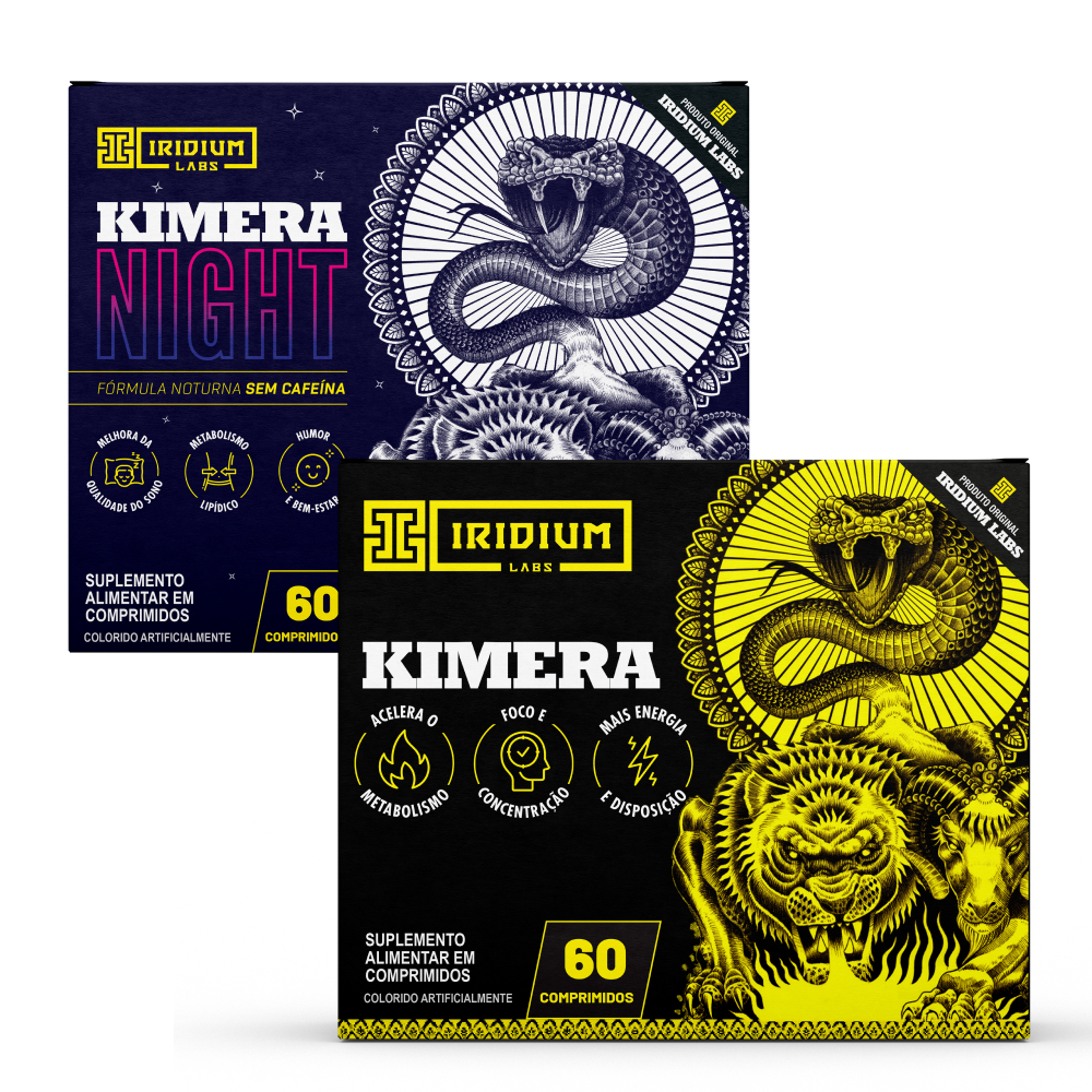Kit Kimera Thermo e Kimera Night - Termogênico Dia e Noite em Oferta na Shopee