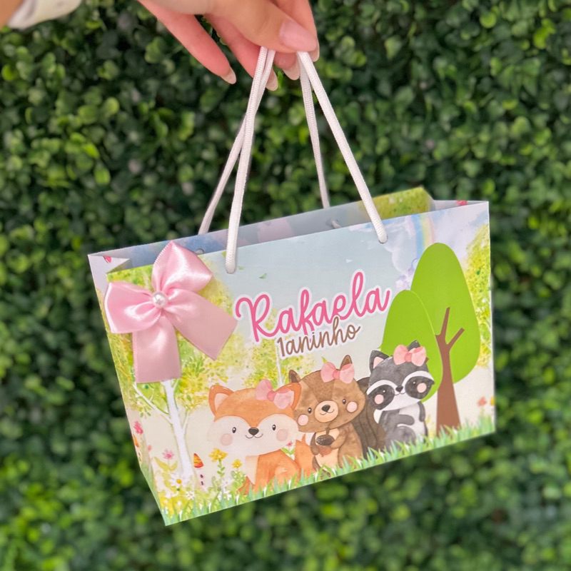 Sacolinha Surpresa Bosque Encantado Raposinha Personalizada | Lembrancinhas | Festa  | Aniversário