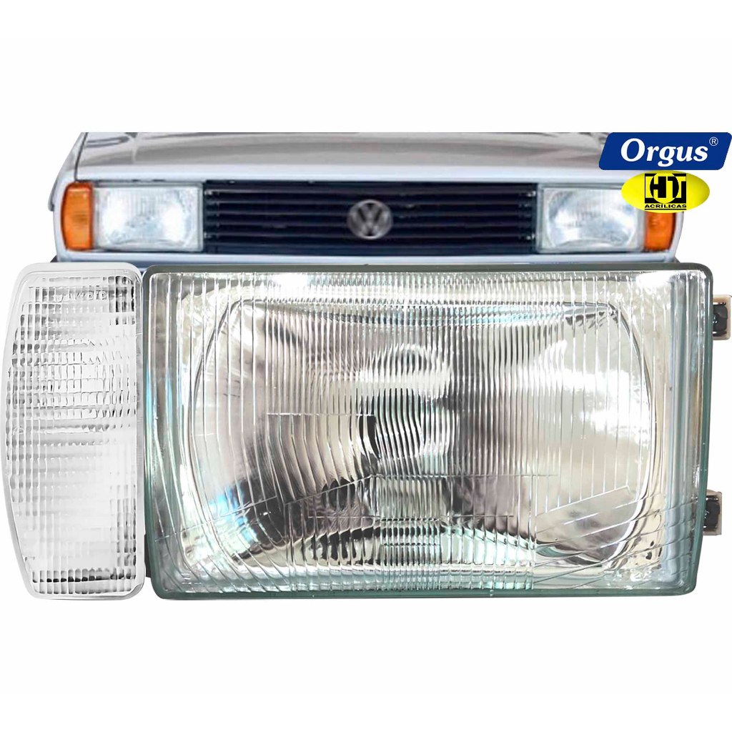 Farol Voyage Parati 1981 1982 1983 1984 1985 1986 Gol Saveiro 1985 1986 Lente Vidro Orgus com Setas