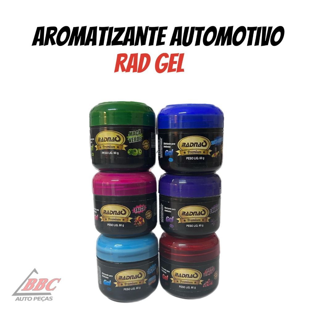 Radnaq Radgel Aromatizante Para Carros Gel Perfumado em Oferta na Shopee