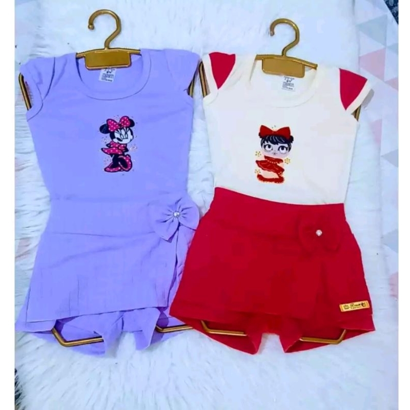 kits 2 conjuntos infantil verão roupas para menina mais vendido