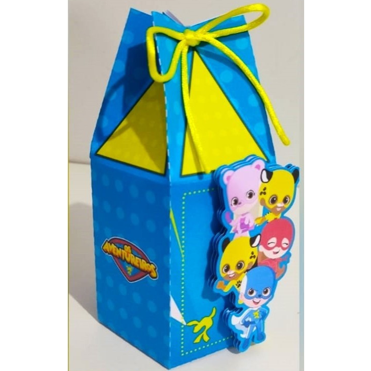 5/10/15/20 Caixa Sacolinha Personalizada Festa OS AVENTUREIROS