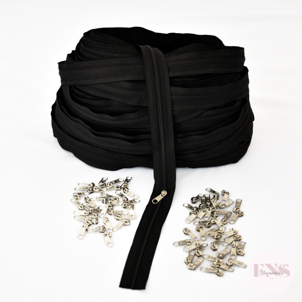 Zíper Nylon Número 5 - 10 Metros + 10 Cursor em Oferta na Shopee