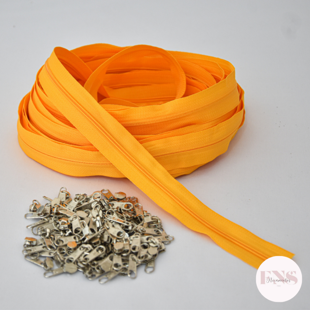 5 Metros De Zíper Naylon 03 + 10 Cursor Prata em Oferta na Shopee