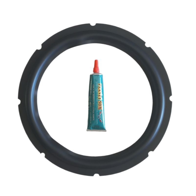 suspensão, borda de borracha 12 polegadas +cola ultra forte 40g em Oferta na Shopee