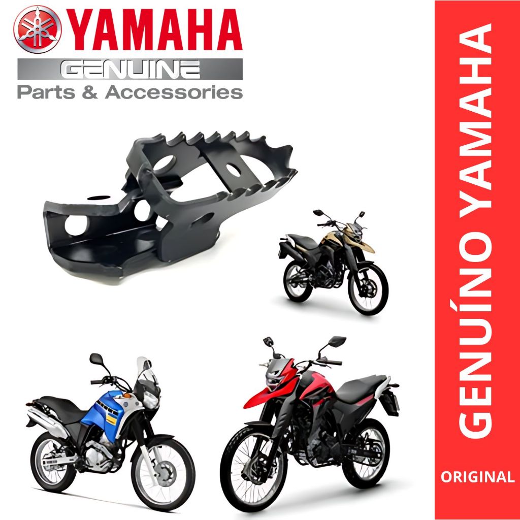 ESTRIBO PEDALEIRA DIREITA YAMAHA XTZ LANDER 250 CROSSER 150 TENERE 2021 2022 2023 2024