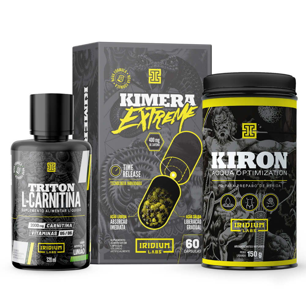 Combo Extremo -  Kimera Extreme e Kiron e Triton L- Carnitina em Oferta na Shopee