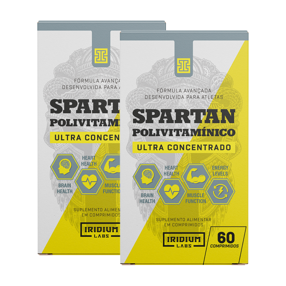 Kit 2x Spartan Polivitamínico Ultra Concentrado - 60 comps - Iridium Labs em Oferta na Shopee