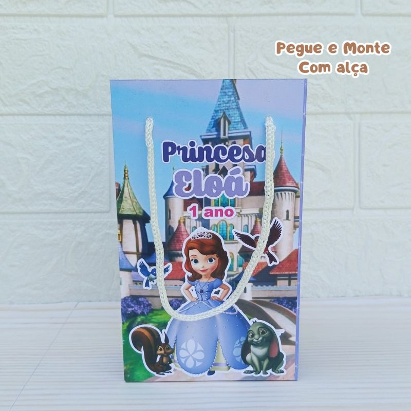 Sacolinha Supresa Princesa Sofia - Personalizados - Lembrancinha - Festa infantil - Aniversário / PEGUE E MONTE
