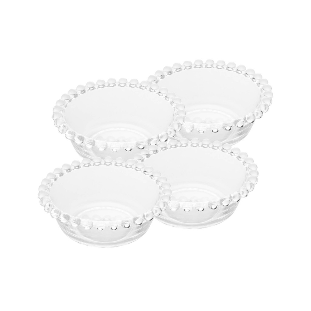 CJ 4 Bowls Wolff Pearl De Cristal Incolor