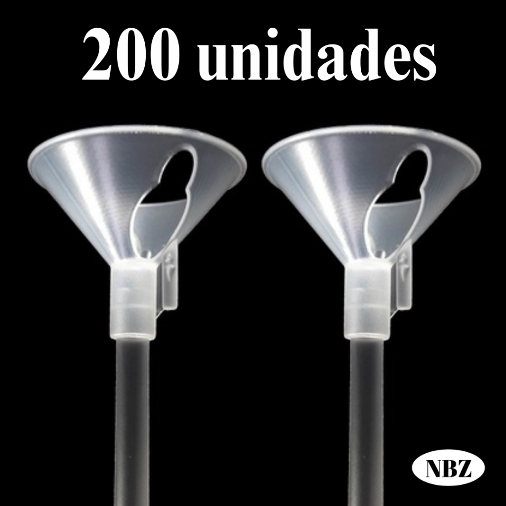 Vareta pega Balão Kit Ponteira Vareta Canudo Arco Suporte Bexiga Haste 33cm 200 100 unidades