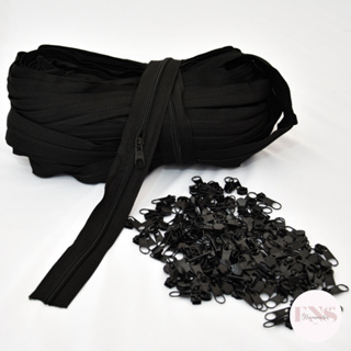 100 Metros De Zíper Nylon - Número 3 Com 100 Unidades De Cursor em Oferta na Shopee