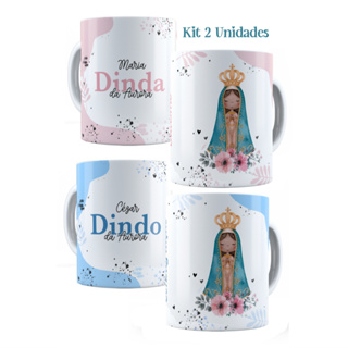Dindos de Batismo Consagração Batizado Dinda Dindo Imagem - Kit 2 Unidades em Oferta na Shopee