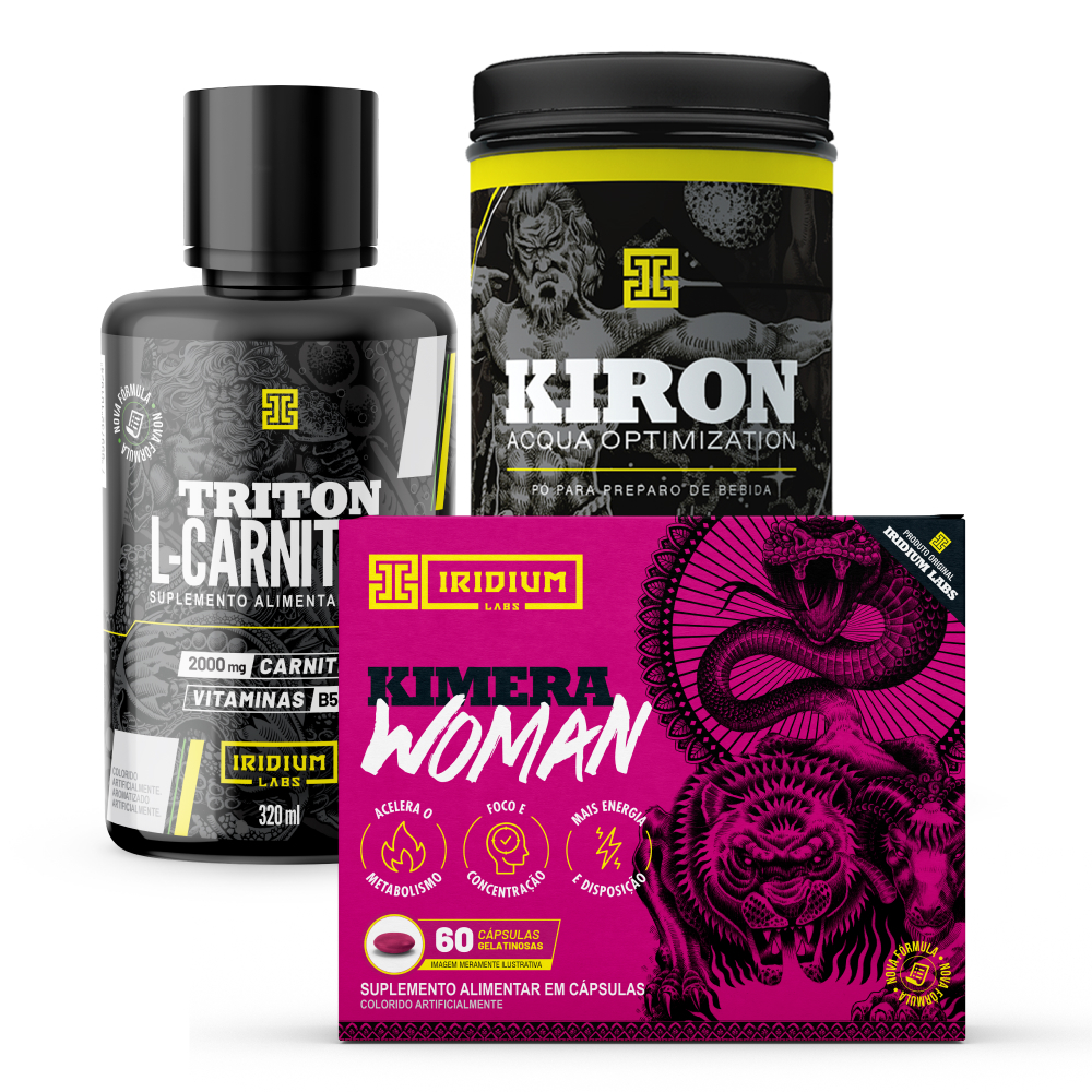 Combo Feminino - Kimera Woman + Kiron Acqua Optimization + Triton L- Carnitina em Oferta na Shopee