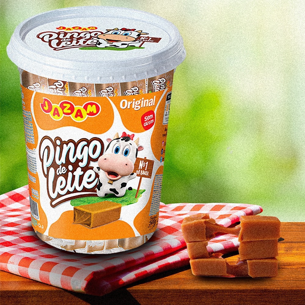 Pingo de Leite Tradicional Pote com 50 unidades - Jazam