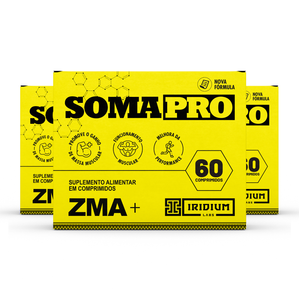 Soma Pro - 60 comprimidos - Kit 3 caixas Iridium Labs em Oferta na Shopee