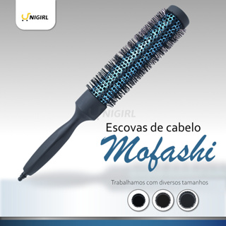 Escova De Cabelo Térmica Profissional Vazada Escova longa Ponta com divisor em Oferta na Shopee