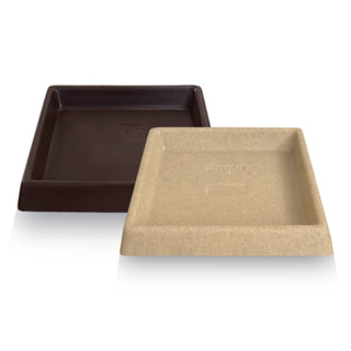 Kit 2 Pratos Base Quadrado 21x21 Cm Coletor e Aparador de Agua para Vasos de Plantas em Polietileno em Oferta na Shopee