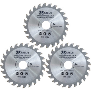 Kit 2 ou 3 Disco De Serra Widea Para Cortar Madeira 24 Dentes 110mm x 20mm Melfi em Oferta na Shopee