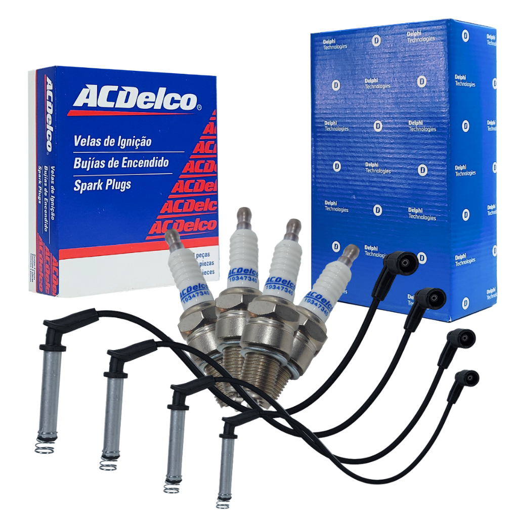 Kit Cabo E Velas GM Corsa Celta Classic 1.0 8v Flex 2005 A 2016 em Oferta na Shopee