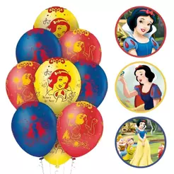 25~125 BALAO LATEX REDONDO 9 pol. BRANCA DE NEVE Regina(CHOCO)