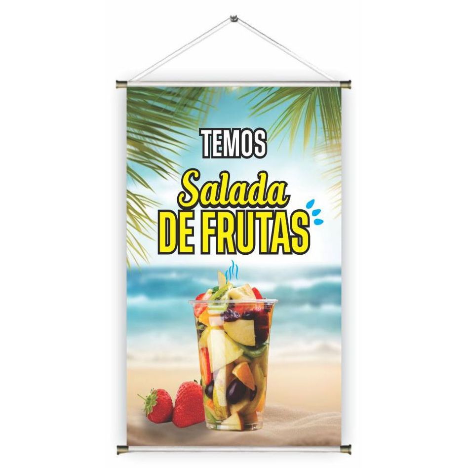 BANNER ARTE PRONTA - SALADA DE FRUTAS em Oferta na Shopee