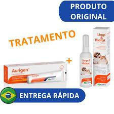 Kit 1 Aurigen Gel Otológico 15 G + 1 Limp e Hidrat Limpador Auricular 100ml Ourofino