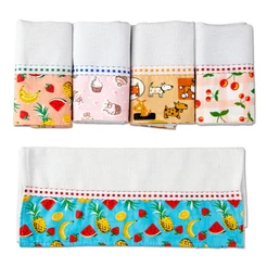 Kit 20 Panos De Prato Barrado Estampas Sortidas Atacado Premium