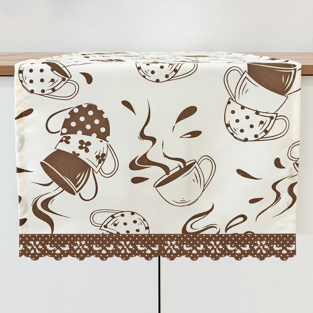 Caminho De Mesa 1,00m X 38cm - Capuccino em Oferta na Shopee