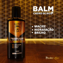 Balm Para Barba Cheiro De Rico Creme Hidratante Anti Frizz