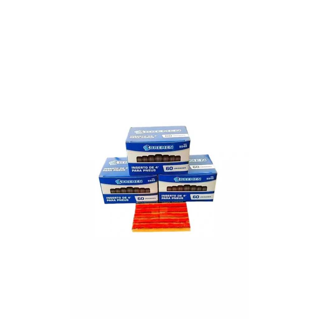 Refil Remendo P-pneus Sem Camara Kit 180 Un Bremen Macarrão