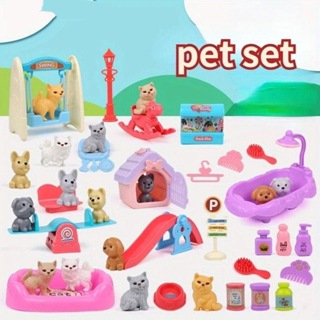 Kit Pet Veterinária Vida Dos Pets Brinquedo Infantil Crianças Miniatura Cor Aleatorio em Oferta na Shopee