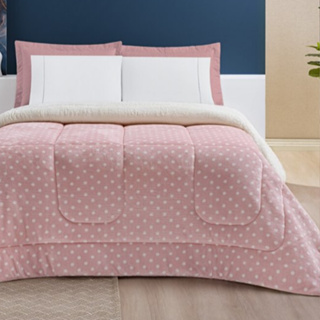 Coberbrom Solteiro Edredrom peti poa Sherpa manta flannel toque de lã de carneiro em Oferta na Shopee