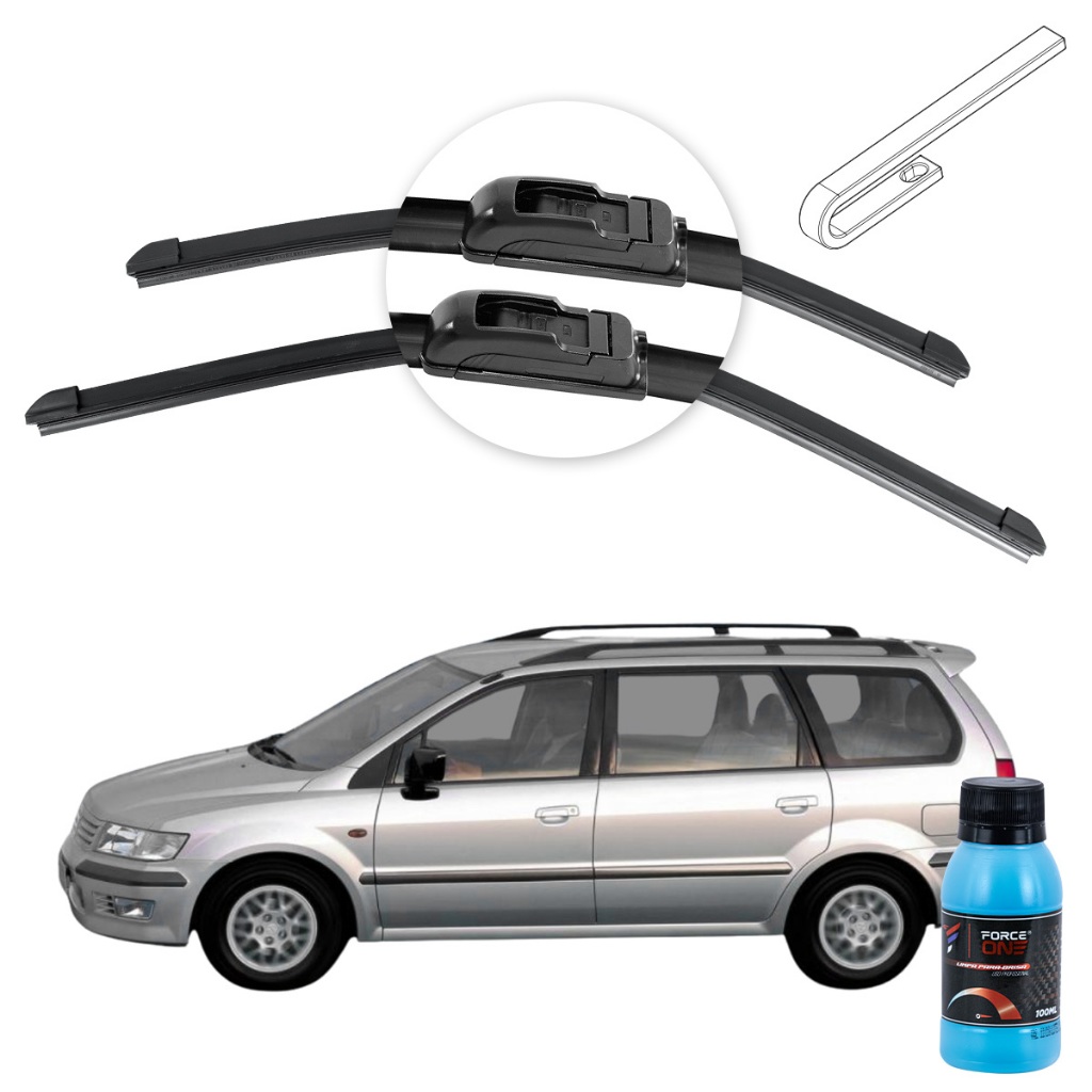 Limpador de Parabrisa Mitsubishi Space Wagon ano 98 a 04 Universal em Oferta na Shopee