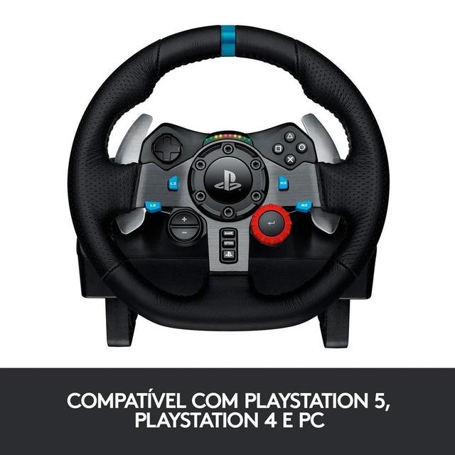Novo Open Box - Volante Logitech G29 P/ PC, PS3, PS4, PS5 + 6 Meses de Garantia