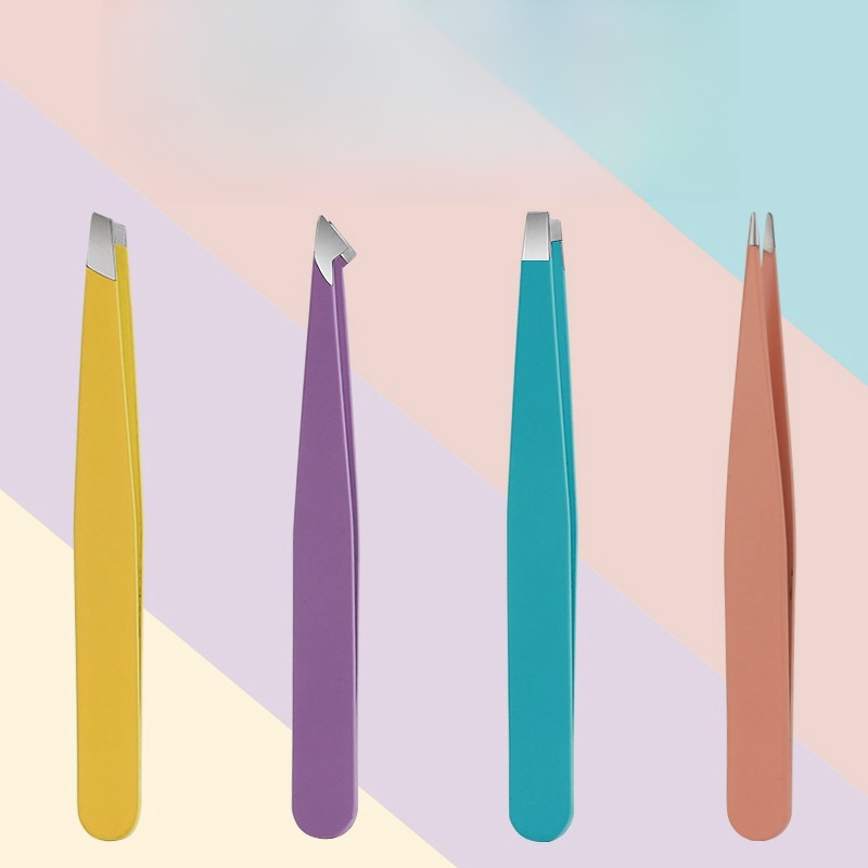 Kit 4 Pinças Profissional para Design Sobrancelha 024-095 em Oferta na Shopee