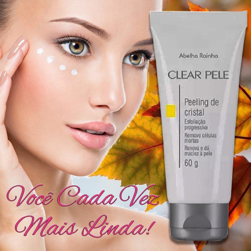 Peeling De Cristal Clear Pele Abelha Rainha 60g