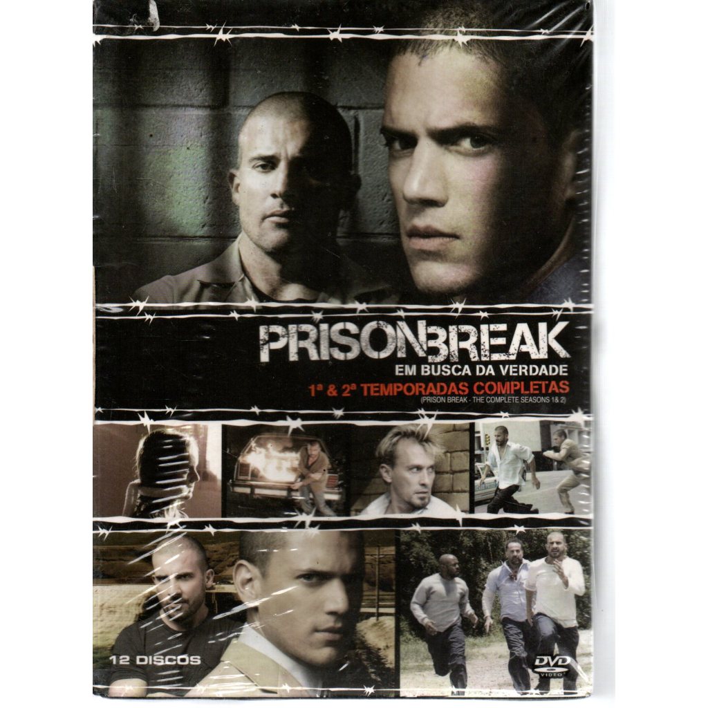 Box Dvd Prison Break, Em Busca Da Verdade, 1ª E 2ª Temporadas Completas