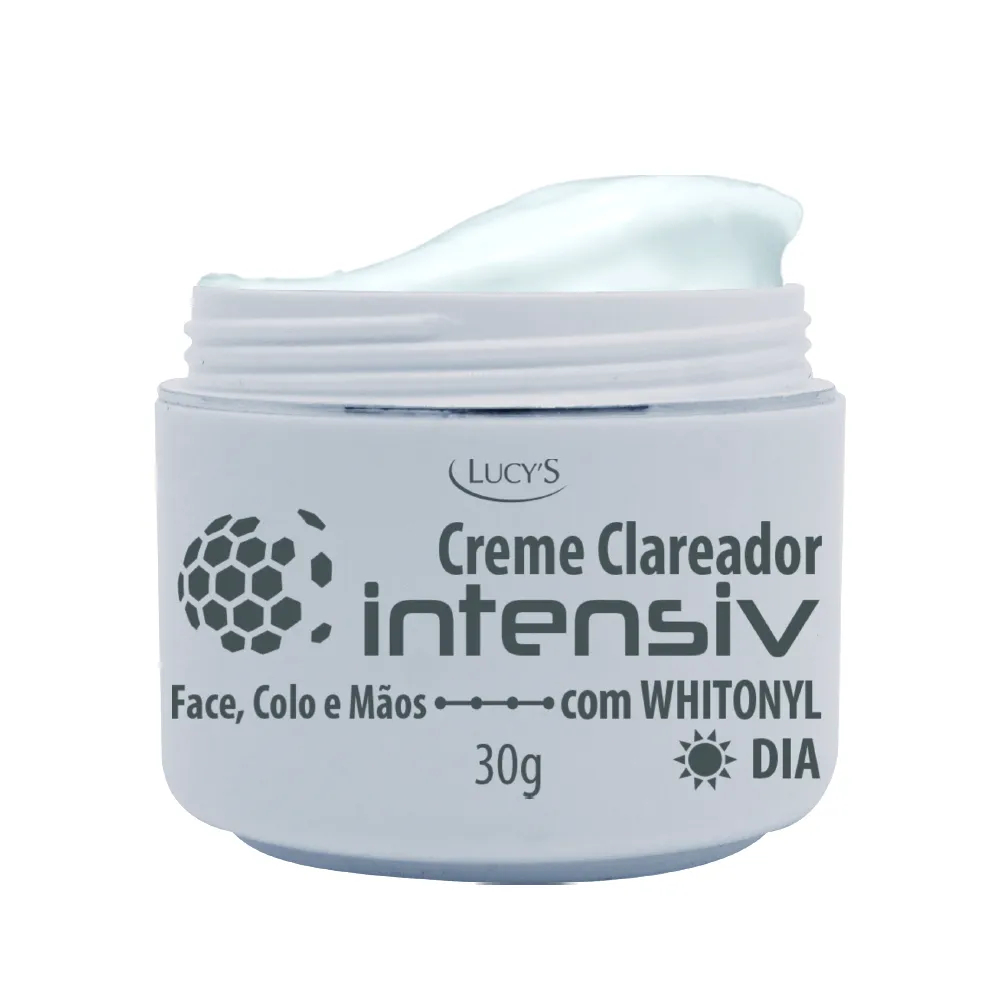 Creme Clareador Intensiv Com Filtro Solar E Whitonyl Clareamento de Manchas Escuras 30g Lucy's