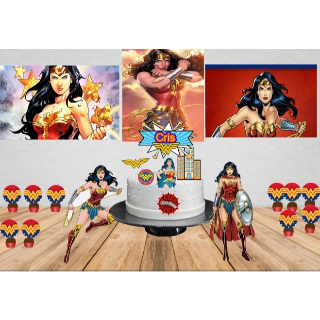 Kit Festa Mulher Maravilha em Oferta na Shopee