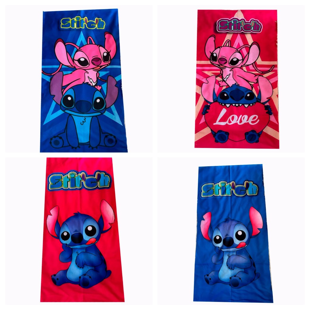 Toalha de Banho e Praia Estampadas Lilo e Stitch em Oferta na Shopee