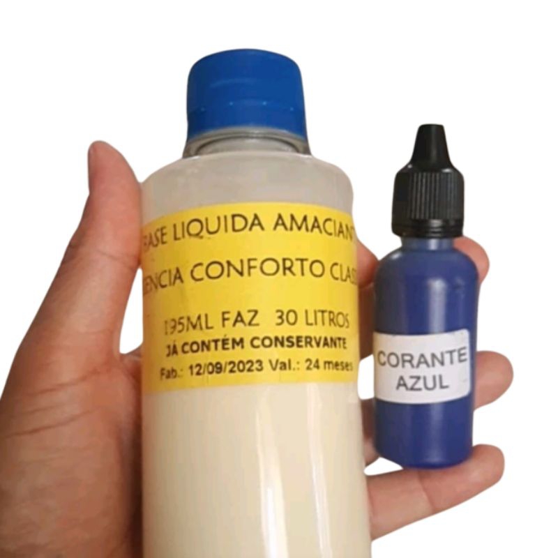 Base amaciante líquido faz 30 litros tradicional clássico em Oferta na Shopee