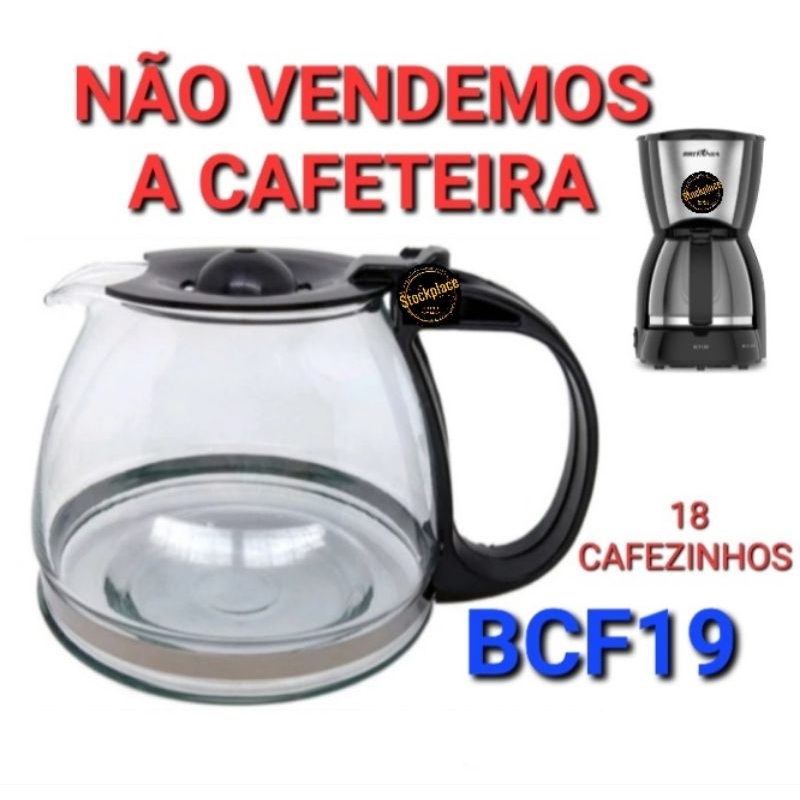 JARRA COMPATÍVEL PARA CAFETEIRA BRITÂNIA BCF19 (NÃO SERVE NA BCF18) em Oferta na Shopee