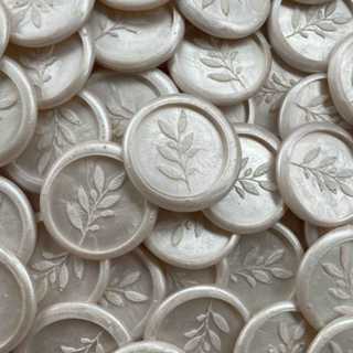 Lacre de Cera Branco Perolado - Modelo Padrão em Oferta na Shopee