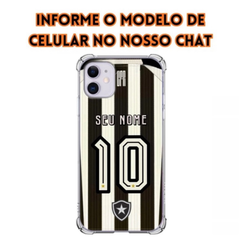 Capa de Celular Personalizada Botafogo Diversos Modelos Android Ios