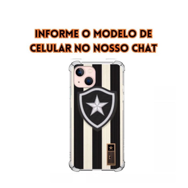 Capa de Celular Inspirada Botafogo P/ Iphone, Samsung, Xiaomi, Motorola, Lg e Variedade de Aparelhos
