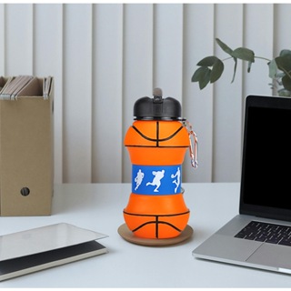 Garrafa Silicone Retrátil Dobrável Portátil Bolas De Futebol garrafa de Esportes 550ml em Oferta na Shopee