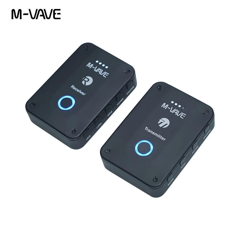 M-VAVE WP-9 Sistema de transmissão de monitoramento de retorno de ouvido sem fio de 2,4 GHz Receptor transmissor